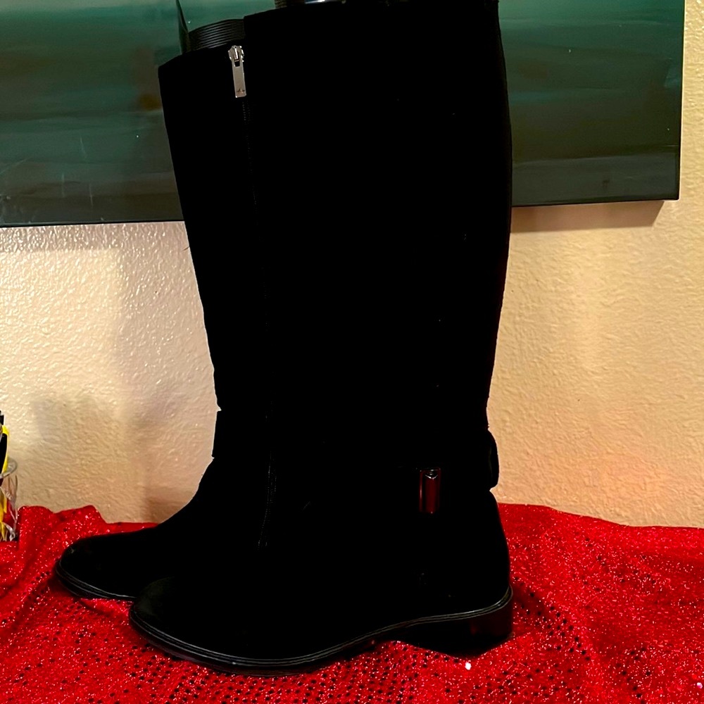 Aquatalia Suede and Fabric Boots